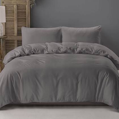 Zensation Dekbedovertrek Ball Fringe Antrachite 240x200/220