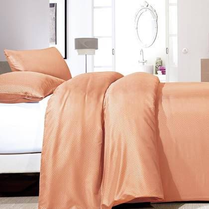 Zensation Dekbedovertrek Satin Point Orange 240x200/220