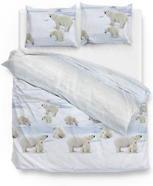 Zo Home Dekbedovertrek Flanel Ber Blauw 200x200/220cm