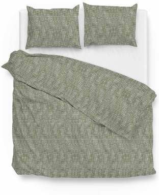 Zo Home Dekbedovertrek Flanel Blitz Kalamata Groen 200x200/220cm