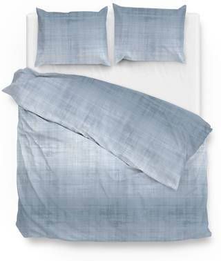 Zo Home Dekbedovertrek Flanel Eres Blauw 200x200/220cm