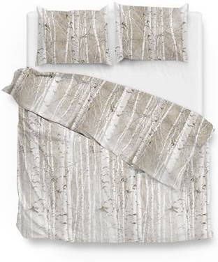 Zo Home Dekbedovertrek Flanel Ihime Naturel 200x200/220cm