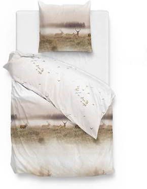 Zo Home Dekbedovertrek Flanel Nizan Naturel 140x200/220cm