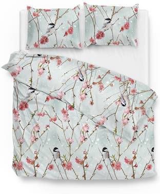 Zo Home Dekbedovertrek Flanel Sender Blauw 200x200/220cm