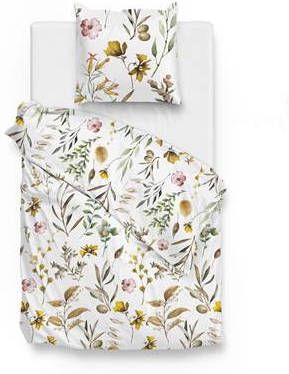 Zo Home Dekbedovertrek Flanel Shae Wit 140x200/220cm