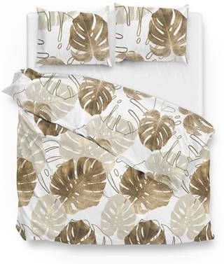 Zo Home Dekbedovertrek Katoen Satijn Mimi Wit 200x200/220cm