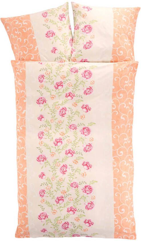 Webschatz 2 delige set bedlinnen Elsa Crème/Pink