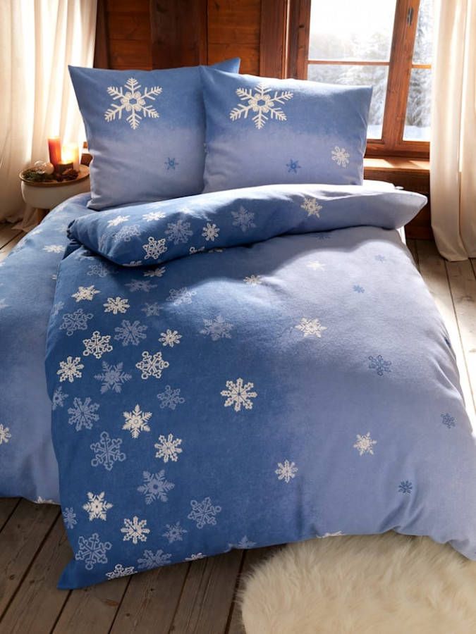 Webschatz 2 delige set bedlinnen Stella Lichtblauw, 2 delige set bedlinnen Stella Ecru