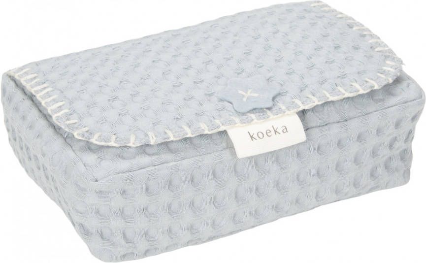 KOEKA Hoes Voor Babydoekjes Wafel Antwerp wave