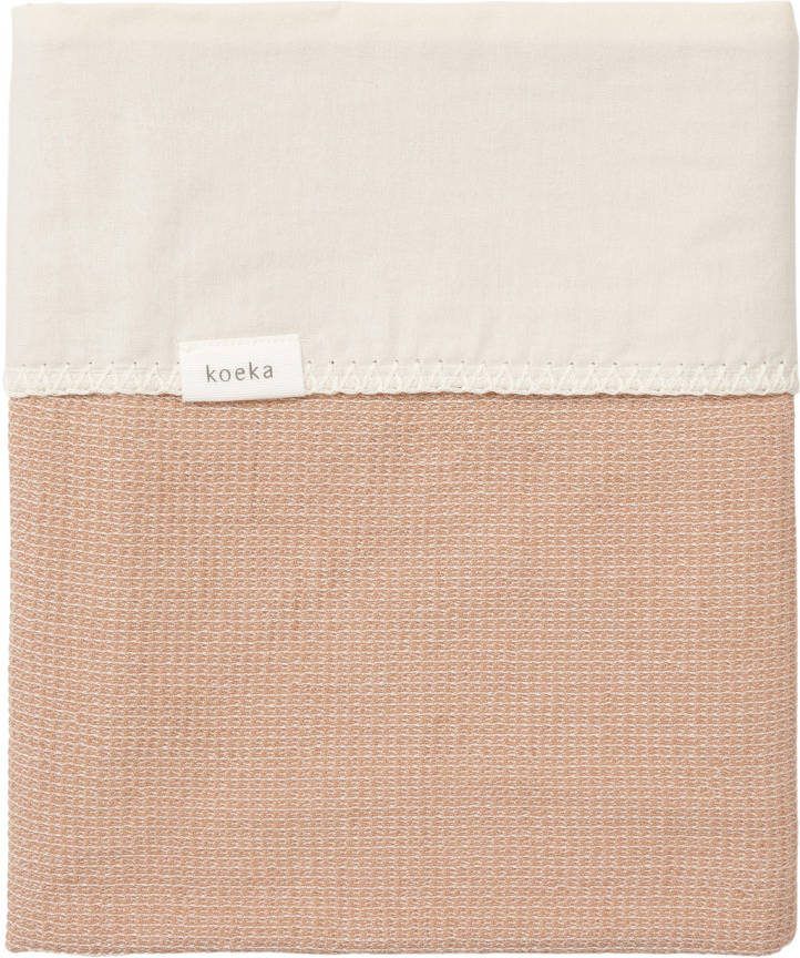 Koeka Cairo baby ledikantdeken flanel 100x150 cm soft earth
