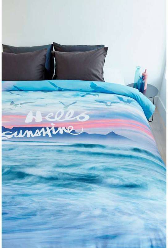 Ambiante dekbedovertrek Hello Sunshine multikleur 140x200/220 cm Leen Bakker