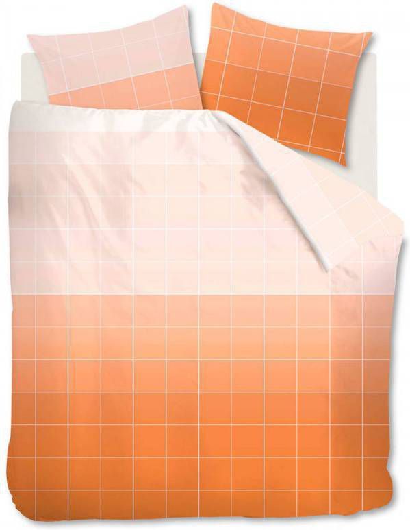 Ambiante dekbedovertrek Jody oranje 240x200/220 cm Leen Bakker