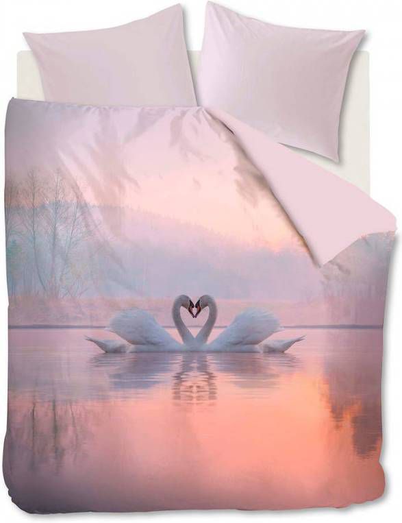 Ambiante dekbedovertrek Swan Lake multikleur 240x200/220 Leen Bakker