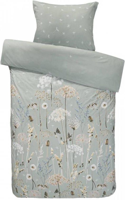Ariadne at Home dekbedovertrek Wind groen 140x200/220 cm Leen Bakker