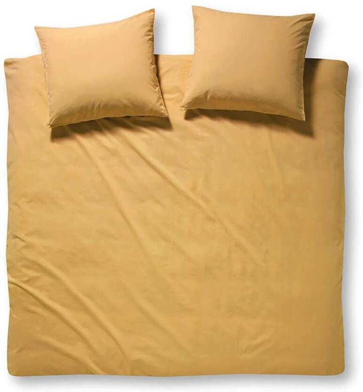 Damai Groove Flanel Dekbedovertrek Lits jumeaux(240x200/220 Cm + 2 Slopen) Flanel Gold