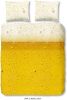 Good Morning dekbedovertrek Beer geel 240x200/220 cm Leen Bakker online kopen