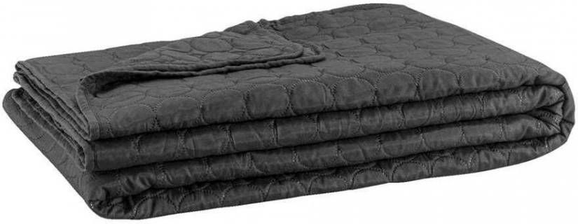 Leen Bakker Sprei Peking antraciet 240x240 cm