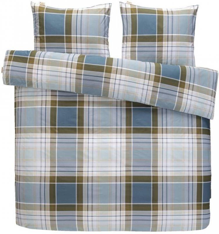 Leen Bakker Walra dekbedovertrek Scottish pleasure ruiten blauw 240x200/220 cm