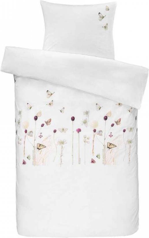 Marjolein Bastin dekbedovertrek Papilio wit 140x200/220 cm Leen Bakker