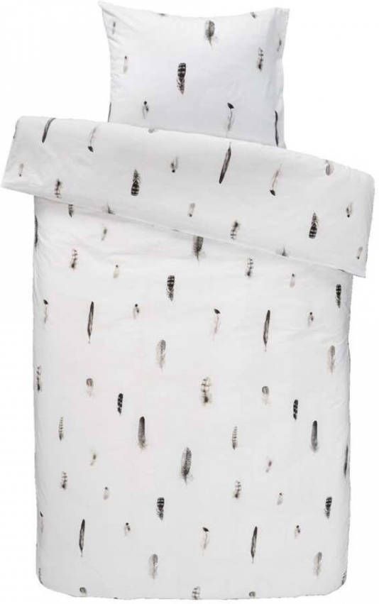 Marjolein Bastin dekbedovertrek Veder wit 140x200/220 cm Leen Bakker