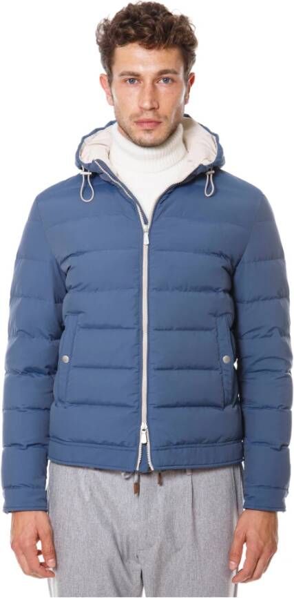 Eleventy Gewatteerde jassen Blauw Heren