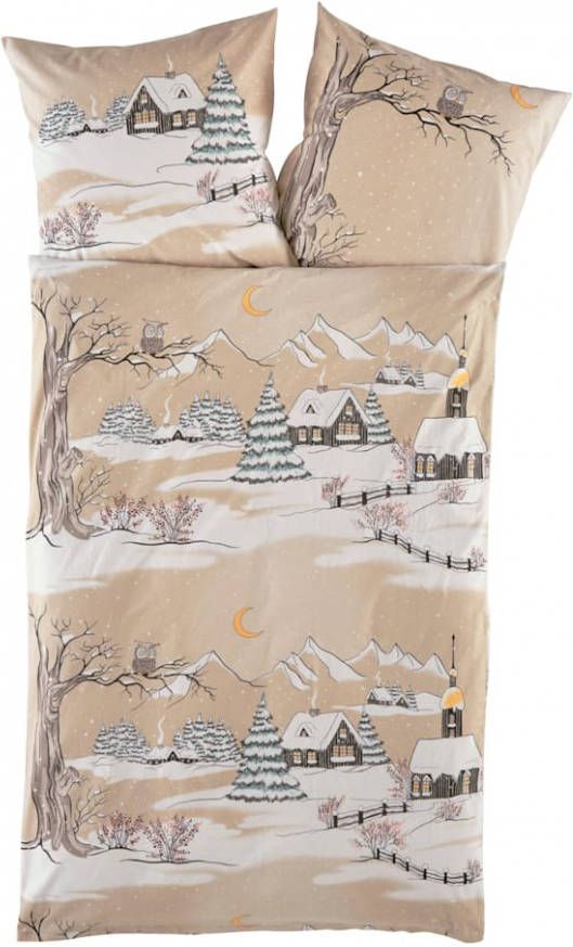 Webschatz Bedlinnen Winteravond Ecru, Bedlinnen Winteravond Lichtblauw, Bedlinnen Winteravond Paars