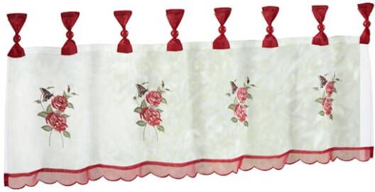 Webschatz Korte vitrage Wuppy Rood