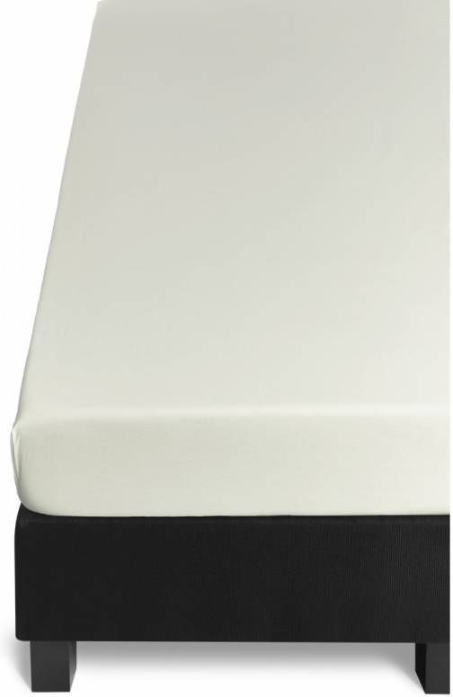 Beddinghouse Percale Katoen Hoeslaken 100% Percale Katoen Lits jumeaux(180x200 Cm) Off White