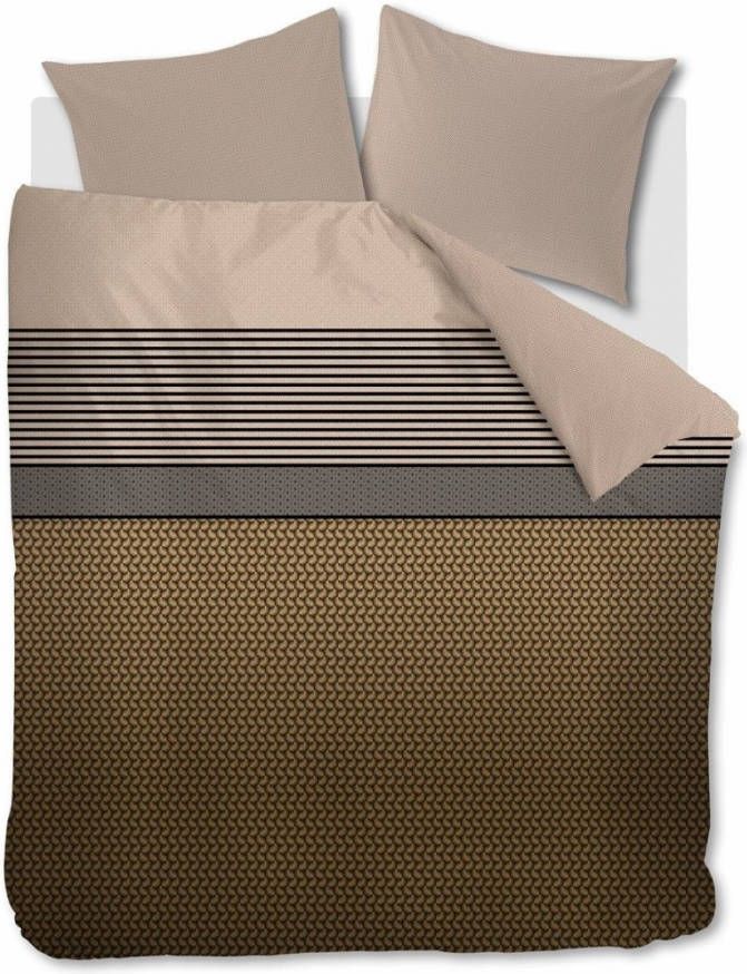 Beddinghouse Dutch Design dekbedovertrek Shitake brown lits jumeaux
