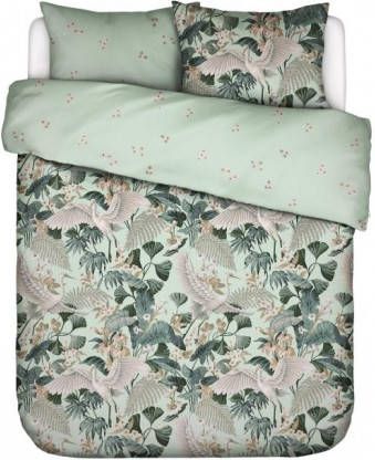 ESSENZA Diem dekbedovertrekset van biologisch katoensatijn 300TC inclusief kussenslopen