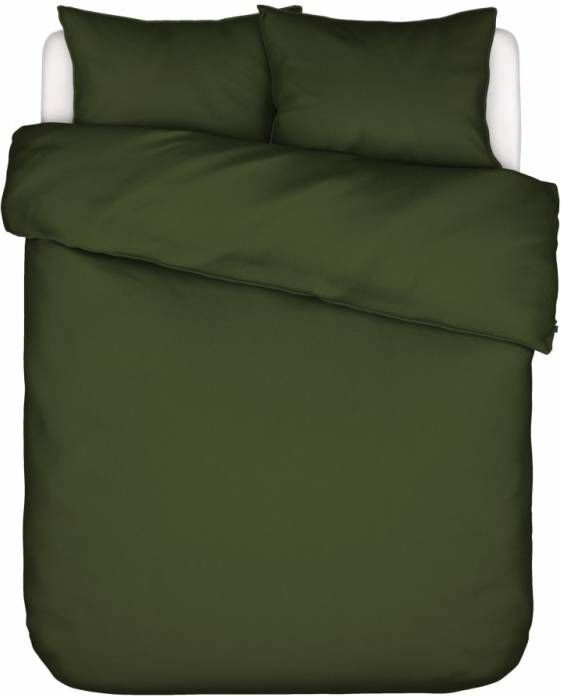 Essenza Minte Dekbedovertrek Lits jumeaux(240x200/220 Cm + 2 Slopen) Katoen Satijn Moss