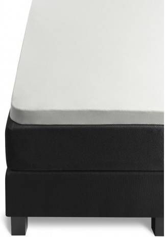 Beddinghouse Jersey Topper Hoeslaken 100% Gebreide Jersey Katoen Lits jumeaux(160x200/220 Cm) Off White