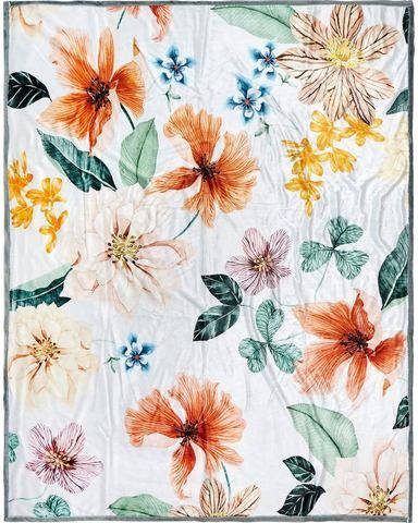 Descanso Plaid ANNABELLE 130x160 cm gebroken wit