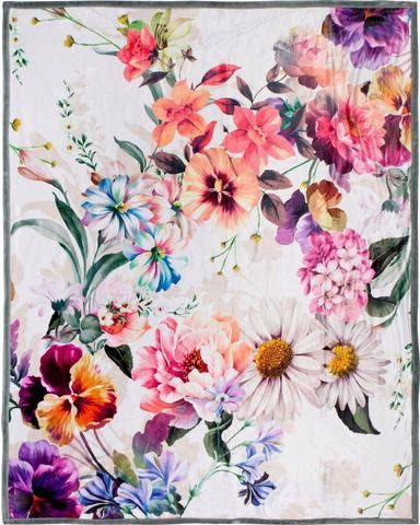 Descanso Plaid NOVARA 130x160 cm gebroken wit