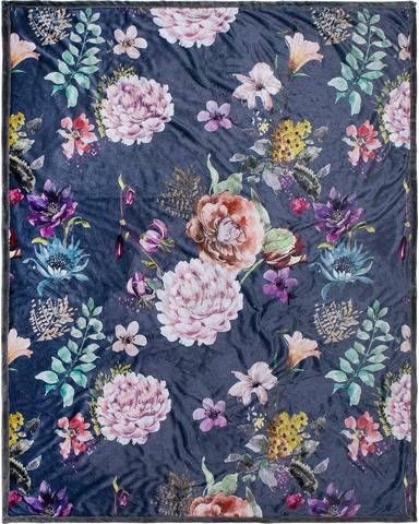 Descanso Plaid PARMA 130x160 cm antracietkleurig