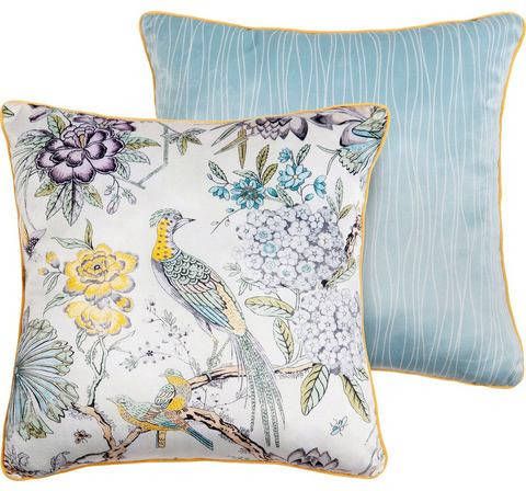Descanso Sierkussen Wood 48 X 48 Cm Polyester Wit