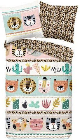 good morning Kinderovertrekset Friends met dierenprint(2 delig )