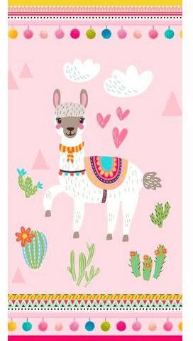 good morning Strandlaken Lama met lamamotief, droogt snel, kinderen(1 stuk )