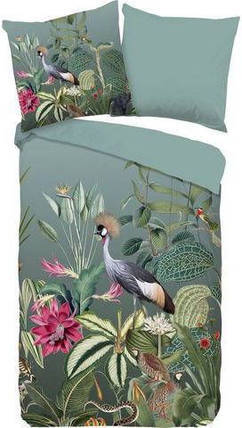 good morning Tweezijdig te gebruiken overtrekset Jill met kraanvogel(2 delig )