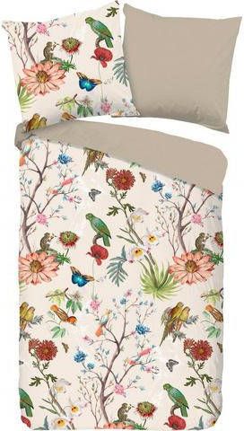 good morning Tweezijdig te gebruiken overtrekset Merel met vogels(2 delig )