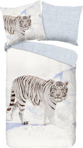 good morning Tweezijdig te gebruiken overtrekset Tigris 100% katoen/flanel(fijnflanel)(2 delig )