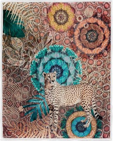 hip Plaid Zenta met mandala's en luipaard