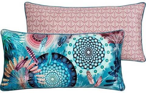 Hip Sierkussen Kanya 60 X 30 Cm Polyester Blauw