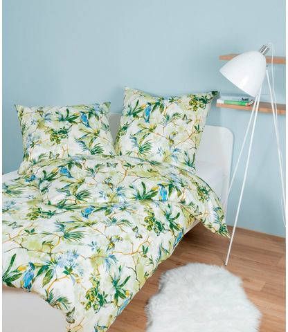 Janine Overtrekset Moments 98056 met een bloemmotief(2 delig )