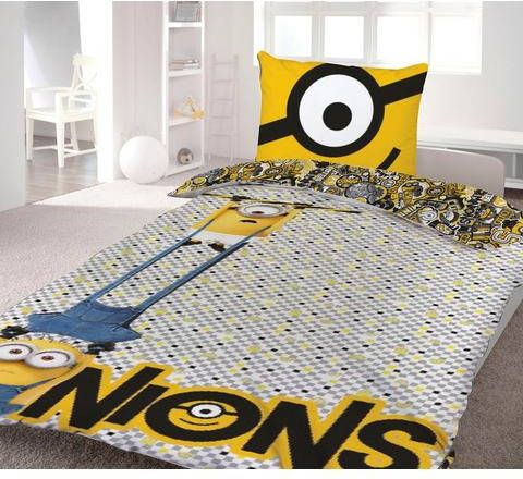 Minions Tweezijdig te gebruiken overtrekset (2 delig )