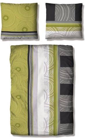 my home Overtrekset Delara dekbedovertrek, geometrisch design, Öko TEX® gecertificeerd in verschillende kwaliteiten, designrondjes(2 delig )