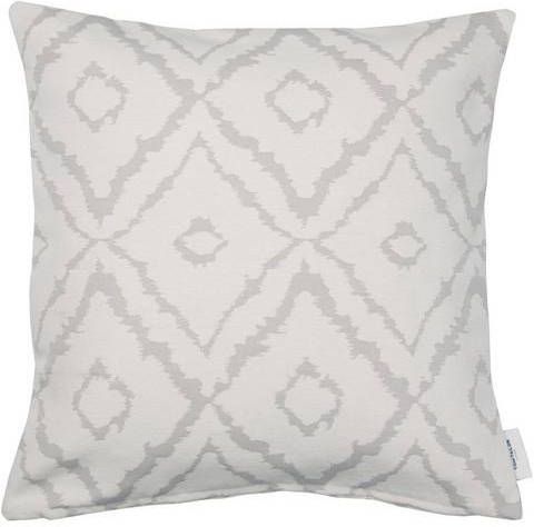 Tom Tailor Kussenovertrek Big Squares met ikat patroon(1 stuk )