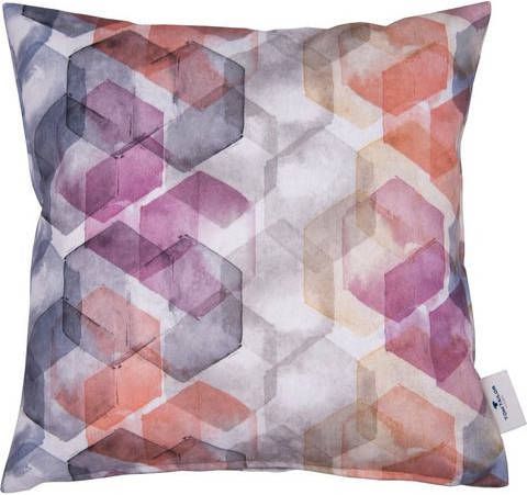 Tom Tailor Kussenovertrek Overlap Colors met retro print(1 stuk )