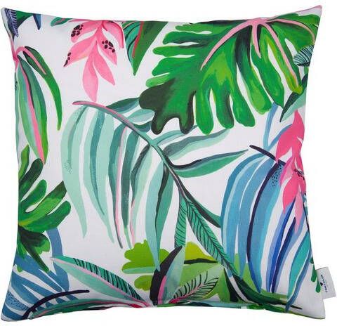 Tom Tailor Kussenovertrek Paradise Leaves met mooie bladprint(1 stuk )