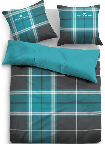 Tom Tailor Tweezijdig te gebruiken overtrekset Eric dekbedovertrek, tijdloze dekbedovertrek met gratis geschenk sporttas met gratis toevoeging sporttas(3 delig )
